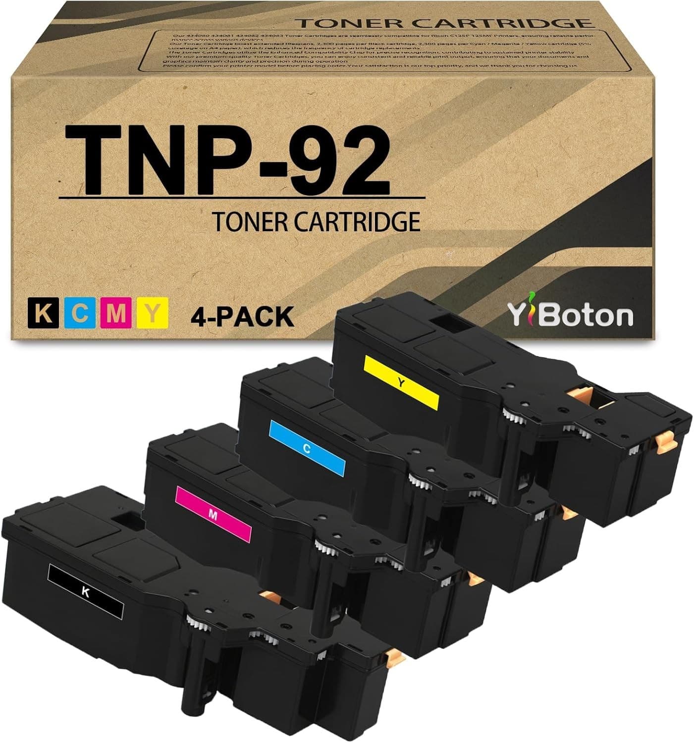 TNP92 Toner Cartridge 4 Pack for Konica Bizhub C3120i 6000 Page Yield