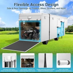 600D 5th Wheel RV Cover 23-26ft Waterproof 6-Layer Anti-UV Camper Cover gallery image 6