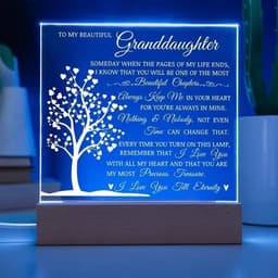 To My Granddaughter LED Acrylic Light Gift Plaque – Heartfelt Keepsake Decor gallery image 6