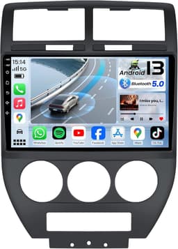 Video In-Dash Units w/GPS 2007 [8Core+32G] Car Radio Stereo Jeep Compass Patriot gallery image 1