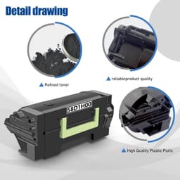 High Yield 58D1H00 Black Toner Cartridge 15000 Pages for Lexmark Printers gallery image 4