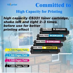 CS331 CX331 Toner Cartridge 20N10K0 Black with Chip High Yield Compatible gallery image 5