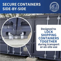 Heavy Duty Shipping Container Connectors Twist Lock Steel 2 Pack gallery image 4