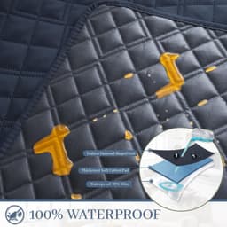 Waterproof L Shape Sectional Couch Cover Non-Slip Sofa Protector Pet gallery image 2