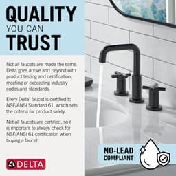 Shower Faucets & Thermostats Matte Black/Champagne Bronze Delta Faucet Nicoli 14 gallery image 8