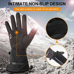SAVIOR HEAT Heated Liner Gloves 7.4V Rechargeable Winter Electric Ski Gloves XXS gallery image 5