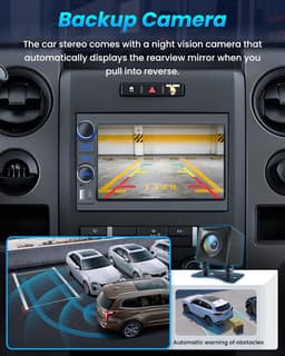 Video In-Dash Units w/GPS 2004 Car Radio Ford F150 Radio 2004 2008: 7in HD Touch gallery image 3