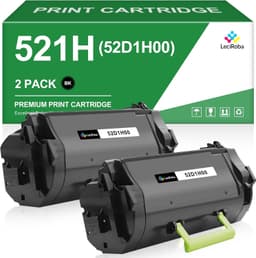 521H 52D1H00 Toner 2 Pack for Lexmark MS710 MS810 MS811 25000 Yield gallery image 4