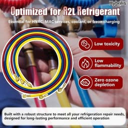 Other Fittings & Adapters Yellow Blue Red Upgrade 1/4in A2L Refrigerant Hose 8FT gallery image 2