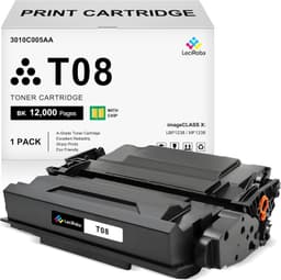 T08 Toner Cartridge for Canon imageCLASS X LBP1238 MF1238 High Yield Black gallery image 1