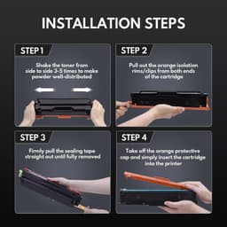 206X High Yield Toner 4 Pack w Chip for HP M255dw M255nw M283cdw M283fdw gallery image 4