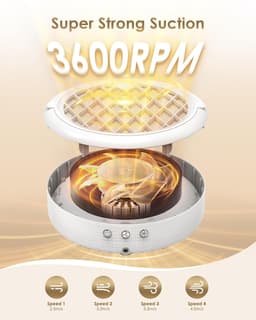 Rechargeable Nail Dust Collector 4 Speed Cordless Vacuum Fan M9 Pro gallery image 4