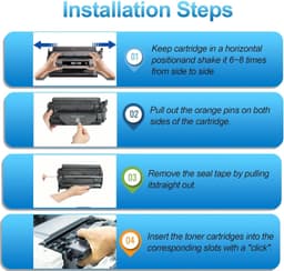 206A Toner 4 Pack w Chip for HP M283fdw M255dw 206X Compatible gallery image 5
