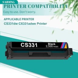CS331 Toner Cartridge 20N10K0 Black for Lexmark CS331 CX331 CX431 Printers gallery image 2