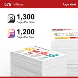 075 Toner Cartridge 4-Pack Compatible Color Laser High Yield for imageCLASS MF66 gallery image 2
