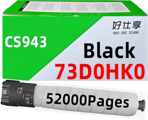 73D0HK0 Black Toner Cartridge for Lexmark CS943 CS943de 52000 Page Yield