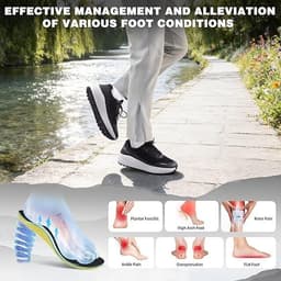 Men’s Orthopedic Wide Running Shoes Arch Support Plantar Fasciitis Pain Relief gallery image 2