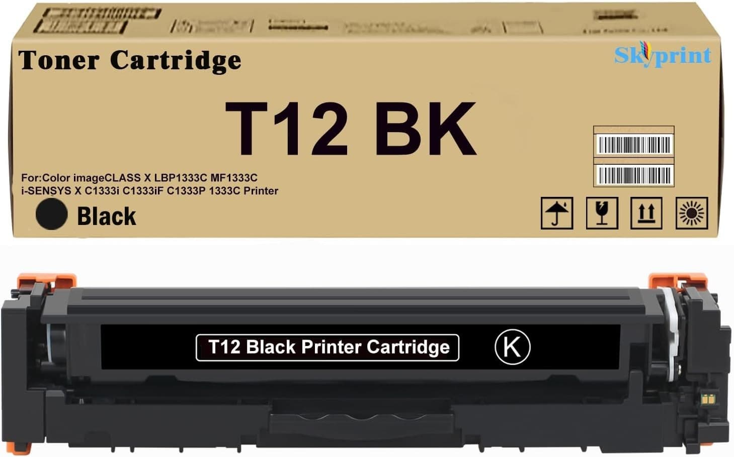 T12 T12L Toner Cartridge Black For Canon imageCLASS X C1333 MF1333