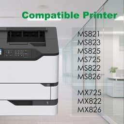 58D1H00 Black High Capacity Toner Cartridge for MS MX Series Printers gallery image 2