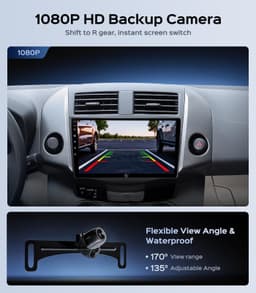Android 13 Car Stereo Wireless CarPlay Android Auto Toyota RAV4 2006-2011 Bundle gallery image 4