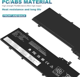 01AV479 Laptop Battery for Lenovo ThinkPad T480s 57Wh 11.58V L17L3P71 gallery image 7