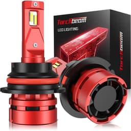 9004 LED Headlight Bulbs 74000LM 6500K Cool White Plug & Play CANBUS Pair gallery image 1