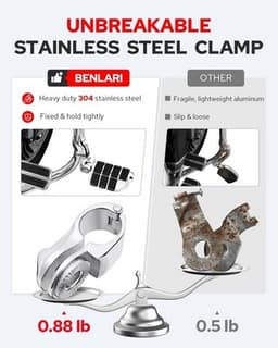 HIGHWAY PEGS Footrests, Foot Pegs & Pedal Pads CHROME Motorcycle Adjustable High gallery image 3