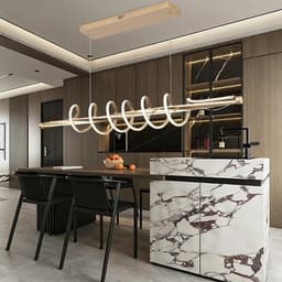 B0GJTCTXYK Chandeliers & Ceiling Fixtures Electroplated Gold Gold Led Chandelier gallery image 1
