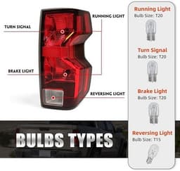 Tail Light Assemblies Red 2023 Chevy Colorado 2023 2025 Rear Lamp Replacement 85 gallery image 6