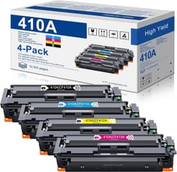 410A High Yield Toner Cartridge 4 Pack for M377 M477 M452 Printers CMYK gallery image 1