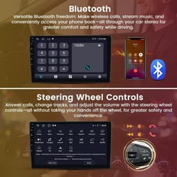 Android 13 Car Stereo 9 Inch CarPlay Android Auto Radio With Camera GPS WiFi gallery image 2