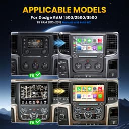 Android 13 Car Stereo Wireless CarPlay Android Auto Dodge Ram Pickup 1500 2500 3 gallery image 3
