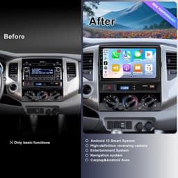 9in Android Car Stereo for Toyota Tacoma 2005-2015 Wireless CarPlay 5G WiFi6 gallery image 4