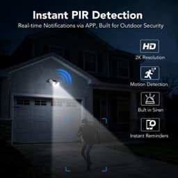 Solar Security Camera 4MP WiFi 2.4/5GHz Outdoor Color Night Vision gallery image 2