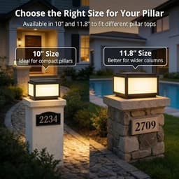 Modern Landscape & Walkway Lights Black Hardwired Outdoor Pillar Lights Acrylic gallery image 3