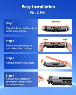 210X High Yield Toner 4 Pack w Chip for Color Laser Pro 4301 4201 Series Printer gallery image 7