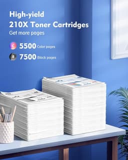 210X High Yield Toner 4 Pack w Chip for Color Laser Pro 4301 4201 Series Printer gallery image 2