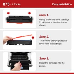 075 Toner Cartridge 4-Pack Compatible Color Laser High Yield for imageCLASS MF66 gallery image 3
