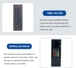 RFID Readers & Writers Grey Access Control Keypad Reader Smart Keypad Lock IP65 gallery image 7