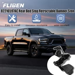Running Boards & Step Bars 68582251AA 2024 82216597AC Rear Bed Step Retractable gallery image 7