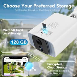Solar Security Camera 4MP WiFi 2.4/5GHz Outdoor Color Night Vision gallery image 4