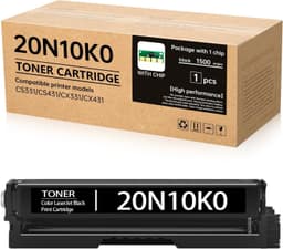 20N10K0 Black Toner for Lexmark CS331 CS431 CX331 CX431 w/ Smart Chip 1500pg gallery image 1