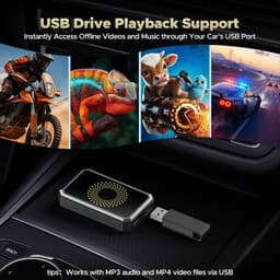 Adapters TOGUARDGO 3 in 1 Wireless Carplay Adapter Magic AI Box YouTube TikTok gallery image 2