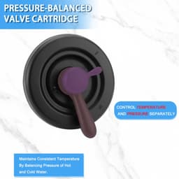 T17038-RB Food & Treats Matte Black Shower Trim Kit Compatible Delta Faucet Laha gallery image 4