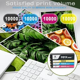 981X High Capacity Ink Cartridges 4 Pack for PageWide Enterprise 556 586 gallery image 5