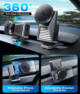 Magnetic Phone Holder for Tesla Model Y 3 Screen Mount Aromatherapy Diffuser gallery image 4