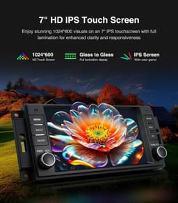 7 Inch Android Car Stereo with CarPlay for Jeep Dodge Chrysler 2008 to 2020 gallery image 5