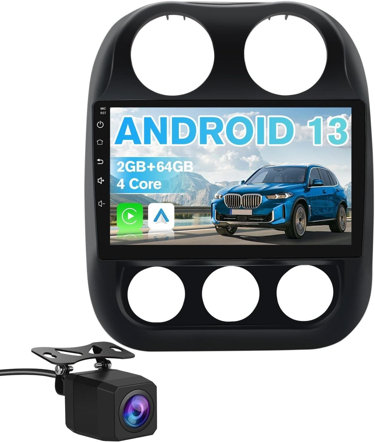 10.1in Touchscreen Android Car Stereo for Jeep 2010-2016 Wireless CarPlay