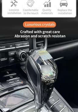 Crystal Gear Shift Knob Cover for Porsche Panamera Macan Cayenne 911 gallery image 6