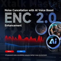 XH-Master2 Telephone Headsets Black XTALK Master 2 Users Wireless Intercom Heads gallery image 2